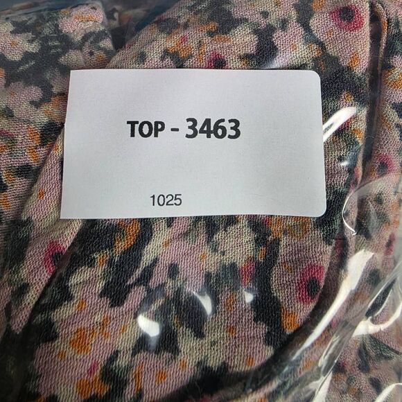 Maurices L Pink Floral 3/4 Sleeve Boho Peasant Blouse - Picture 8 of 8